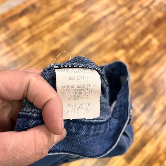 vintage women's 1980's ultra high waist tapered leg pleated jeans 100% cotton - Picture 5 of 5